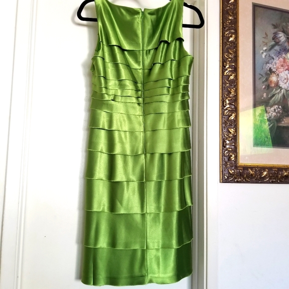 London times tiered Satin dress size 8 - Picture 2 of 5